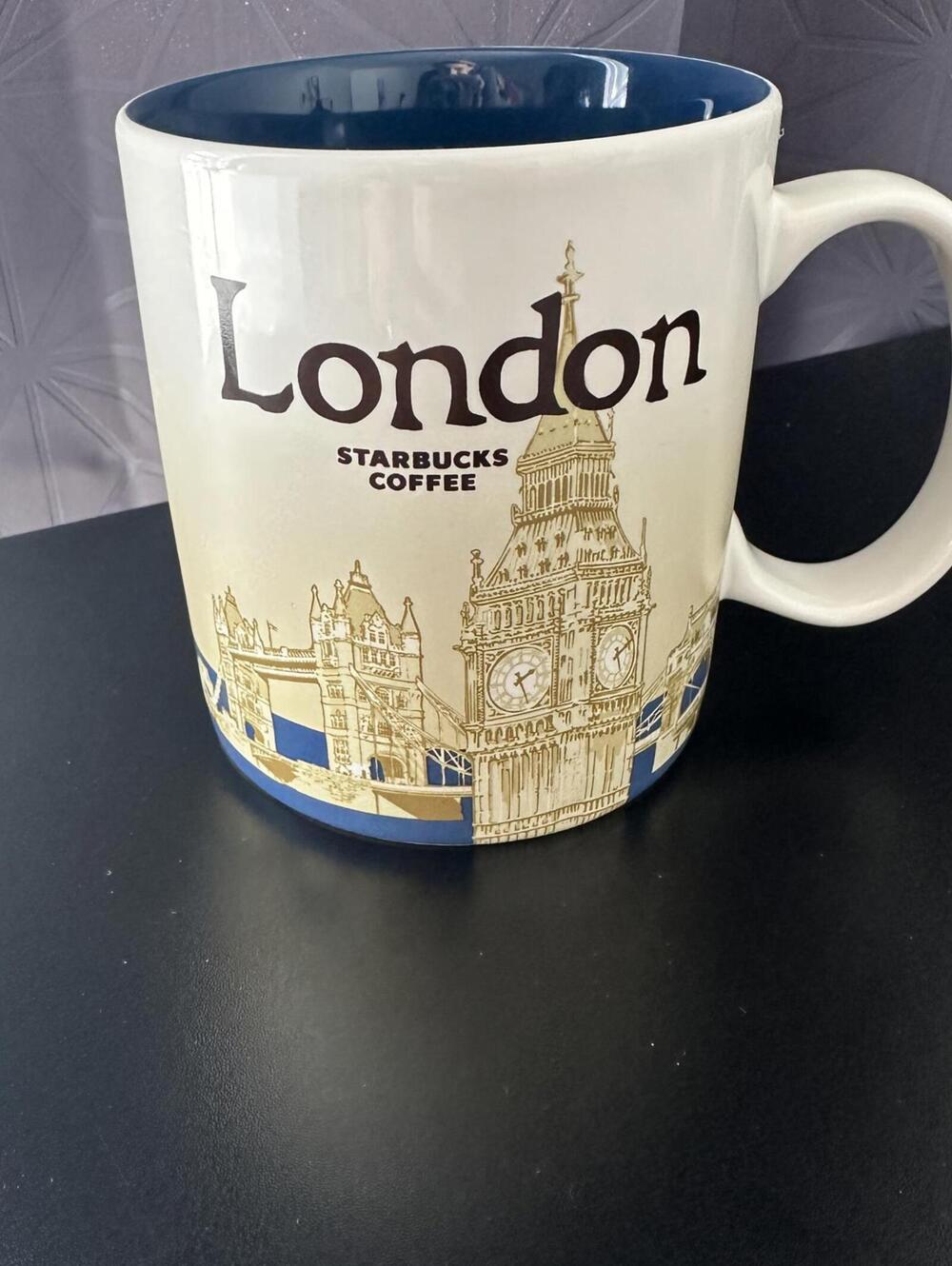 Starbucks London Coffee MUG 2014 Global Icon Collectors Series Big Ben 16 Oz.